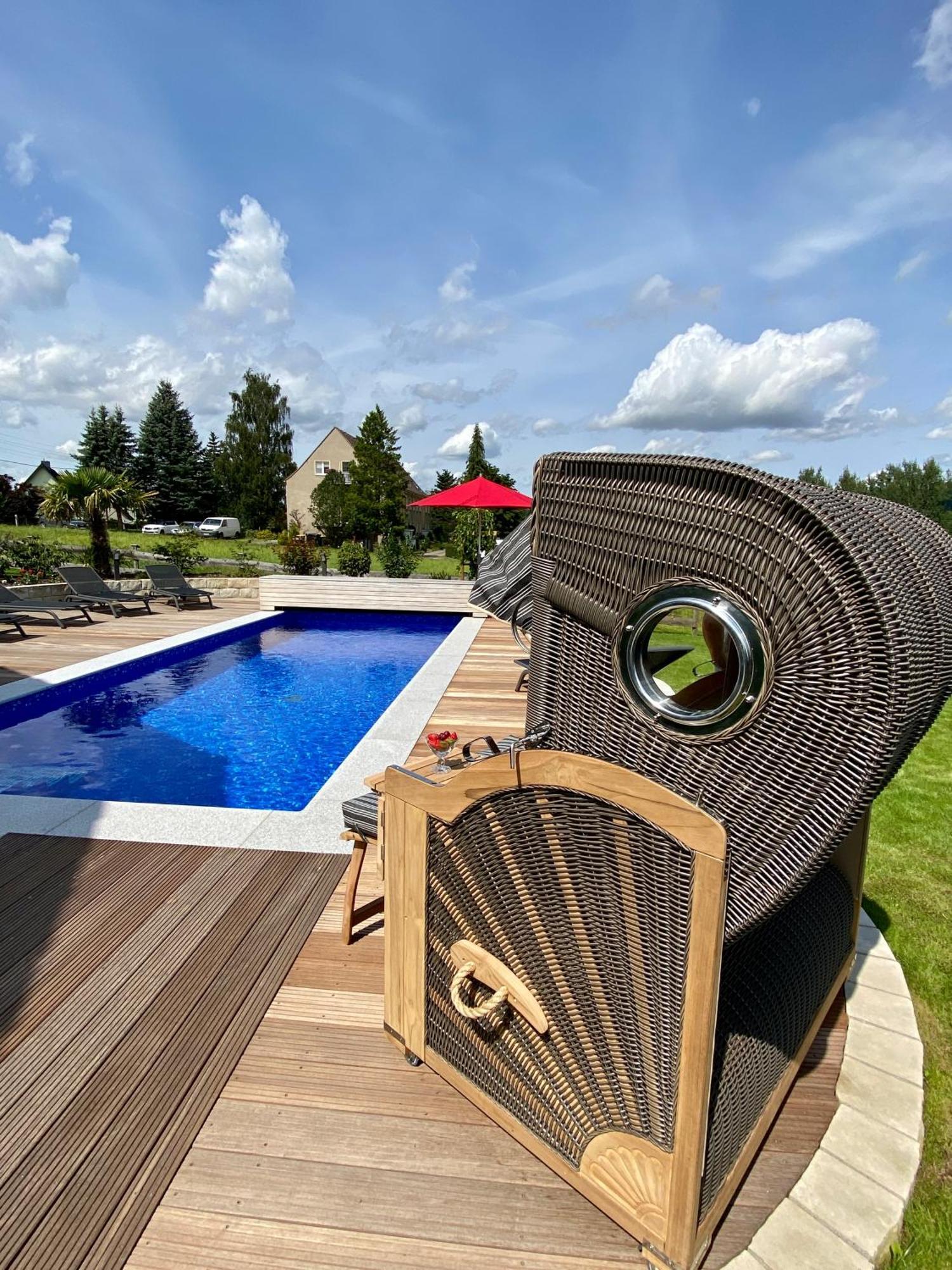 Landhaus Waltersdorf - Pool & Wellness Бад-Шандау Екстер'єр фото